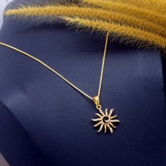 Sterling Silver Onyx Pendant Necklace