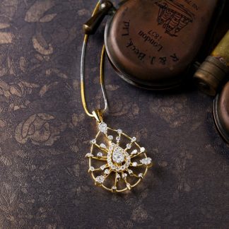 Solid Silver Emerald Pendant Necklace