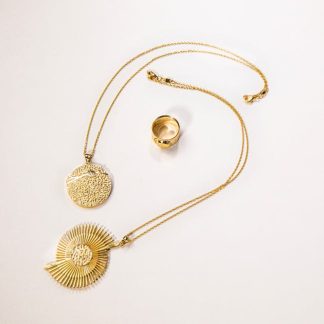 9ct Gold Topaz Pendant Necklace