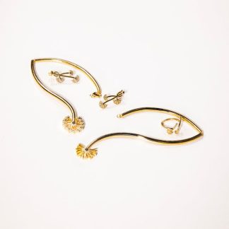 Solid Silver Onyx Drop Earrings