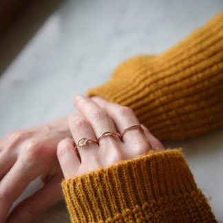 9ct Gold Ruby Bohemian Ring