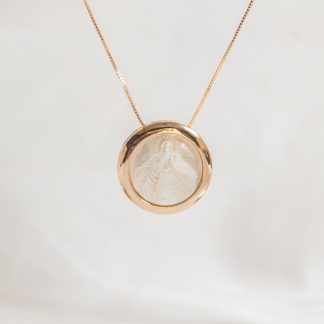 18ct Gold Plated Diamond Pendant